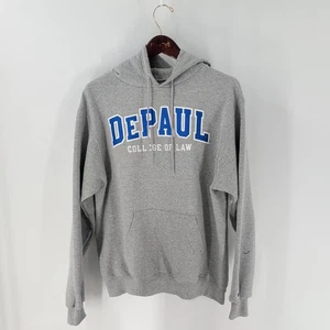 DePaul Blue Demons College Of Law Champion Herren grau Pullover Hoodie Größe M - Bild 1 von 8