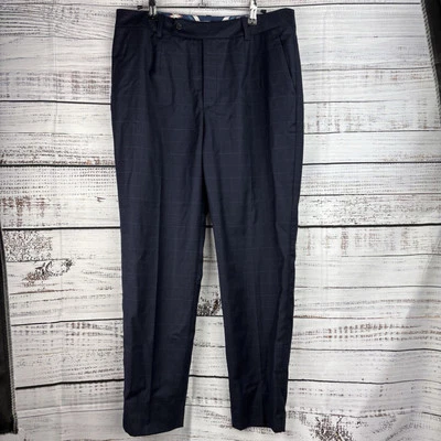 Новый с Ярлыками Peter Millar гольф клетку брюки женский размер 10 темно-синий шерсти LF19B04 розничной $225 - Изображение 1 из 4