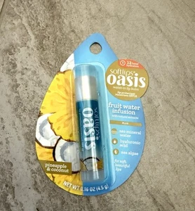 Softlips OASIS Fruit Water Infusion Water In Lip Balm - PINEAPPLE & COCONUT New - Picture 1 of 2