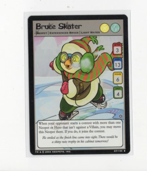 Neopets TCG Hannah and the Ice Caves - Bruce Skater 67/150 - Wizards 2004 - Image 1 of 1