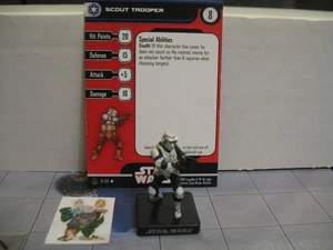=Star Wars Miniaturas ALIANZA E IMPERIO Scout Trooper 31/60 con tarjeta = - Imagen 1 de 1