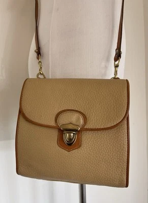 Bolso Mensajero DOONEY & BOURKE Vintage Bronceado Palomino Pequeño Bloqueo Foto 1 de 4