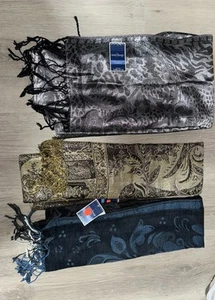Bufanda corporal pashminas metálica para mujer x3 - Imagen 1 de 2