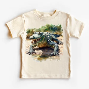 Retro Zoo Alligator Shirt - Crocodile Tee - Picture 1 of 8