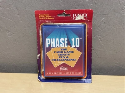 Phase 10  Fundex 1992 Card Game NEW Cards Are Sealed Rummy Type Game - Image 1 of 4