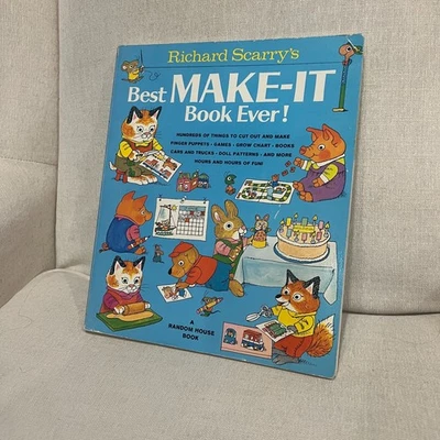 Richard Scarry the Best Make it Book Ever - Never Used - vintage crafts - Image 1 of 4