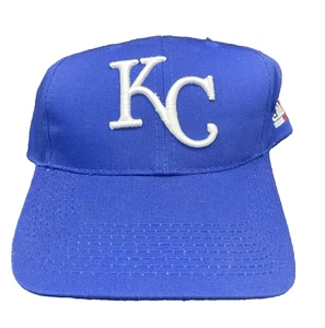 Kansas City Hat Snapback Baseball Cap Vintage KC Blue Hat MLB - Picture 1 of 10