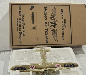 Ertl Wings of Texaco 1927 First Plane Ford Tri-Motored Monoplane Coin Bank Gold - Picture 1 of 5