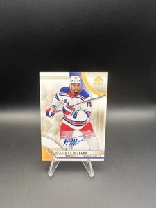 Auténtico K'Andre Miller Limited Auto #83 New York Rangers 2023-24 UD SP 2023-24 - Imagen 1 de 2