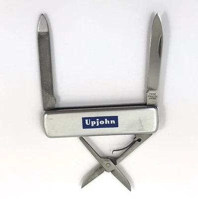 Park Pen Knife Upjohn Drug Co Advertising Scissors File JAPAN 11386-LX - Image 1 of 4