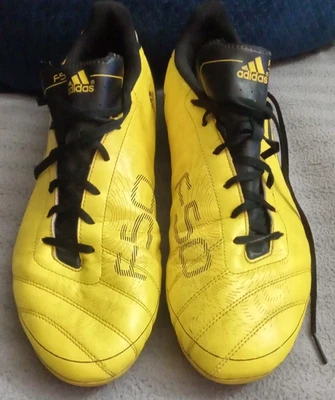 Men's Adidas F50 Black/Yellow Soccer Cleats SZ 13 (Used, Preowned) - Image 1 of 4