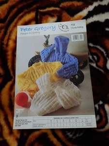 Peter Gregory 732 - Child's Cardigan &Jumper Knitting Pattern in Chunky - Picture 1 of 1