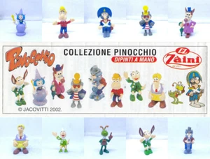 Zaini Minifigures - Disney - Pinocchio Series by Jacovitti (2003) - Complete Set - Picture 1 of 12