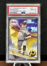 SHANE BAZ 2017 Bowman Best Top Prospects Refractor Rookie Card PSA 10 Pop Of 4!