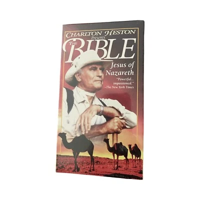 Charlton Heston Presents The Bible JESUS OF NAZARETH VHS New Sealed - Image 1 of 2