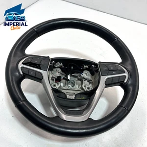 2014-2021 JEEP GRAND CHEROKEE LEATHER STEERING WHEEL & SWITCHES & PADDLES OEM - Picture 1 of 19