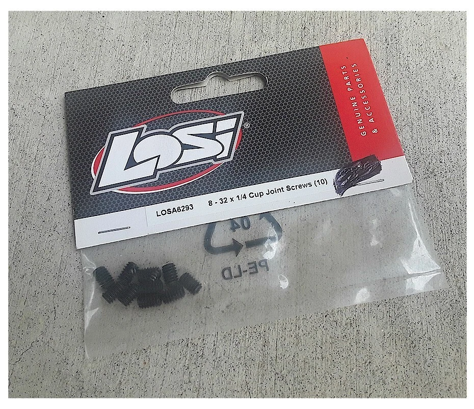 Team Losi LOSA6293 Cup Joint Set Screws 8-32 x 1/4" (10) A-6293 - Image 1 of 1