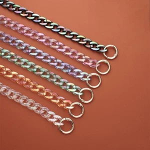 40 ~ 130 CM Replacement Retro Transparent Colors Acrylic Chain Strap Bag Handbag - Picture 1 of 21