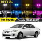 8pcs LED Lights Dome Map Interior Package for Toyota Corolla 2003-2008 + Tool