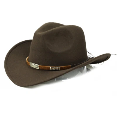 Cowboy Hat Fashion Personality Hot Selling Woolen Denim Hat - Imagem 1 de 4