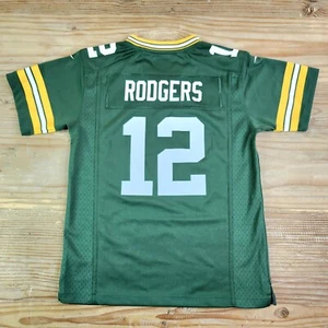 Green Bay Packers Aaron Rodgers #12 Trikot Jugend Größe Medium 10-12 auf dem Feld - Bild 1 von 9