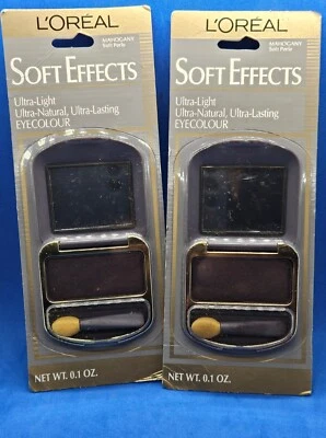 L'Oreal SOFT EFFECTS Ultra-Light Eye Colour Shadow MAHOGANY (LOT/2) - Image 1 of 2