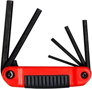 Eklind SAE Hex Fold Up Wrench Key Set 25611 6pc 5/32"-3/8 Inch Comfort Grip USA - Picture 1 of 4