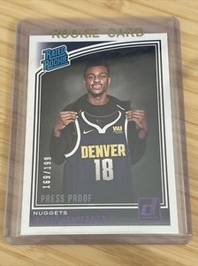 2018-19 DONRUSS JARRED VANDERBILT /199 PRESS PROOF RATED ROOKIE RC TIMBERWOLVES