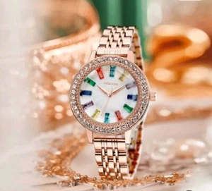 ROCOS R026 Luxury Elegant Watch for Women Rose Gold Watch Fashion Ladies Quartz - Picture 1 of 12
