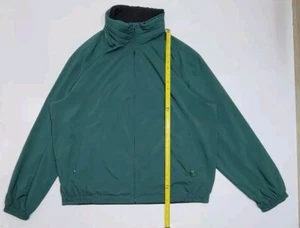 Zegna Sport Giacca Uomo Verde Nero Reversibile Microfibra con Cappuccio XXL - Foto 1 di 8