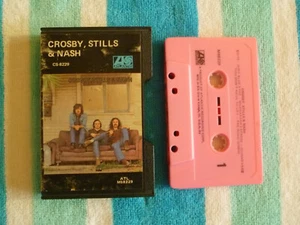 CROSBY STILLS & NASH Self Titled CASSETTE TAPE Atlantic 1969/197? Hard Slipcase - Imagen 1 de 2