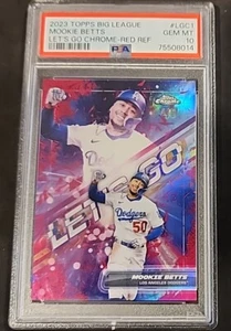 2023 Topps Big League #LGC-1 Mookie Betts Red Refractor #4/5 Let's Go Chrome 🔥 - Picture 1 of 3