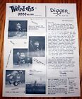 VINTAGE 1963 HAWK WEIRD-OHS DRAG DIGGER AD/INSTRUCTION SHEET