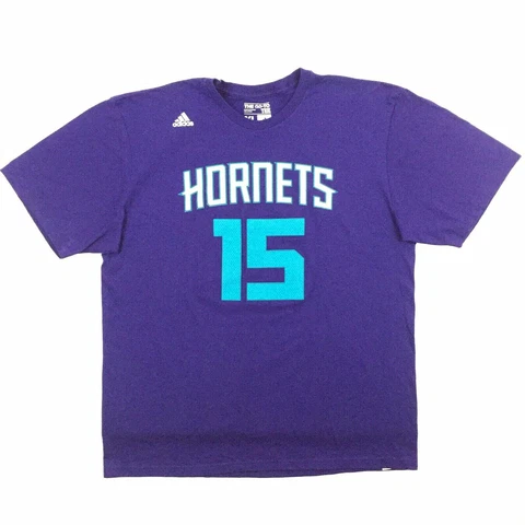 Charlotte Hornets Kemba Walker Men T-Shirt 15 NBA Basketball Adidas Go To Tee XL Cover