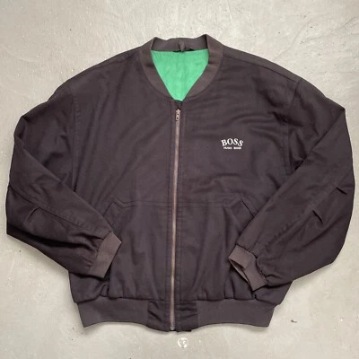 Chaqueta Bomber Vintage Hugo Boss 100% Cachemira Hecha en Italia 56 (L-XL) Foto 1 de 4