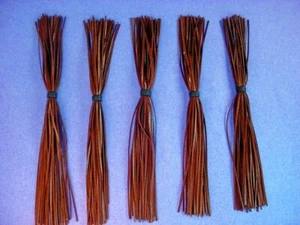 5 silicone Skirt Brown  #5-66 Lure Spinnerbait jig Bass Tab Tackle Buzzbait - Picture 1 of 1