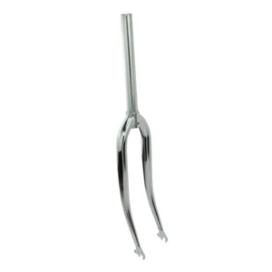 26" Steel MTB Bicycle Bike Fork 1 1/8" ThreadIess Chrome - Picture 1 of 1