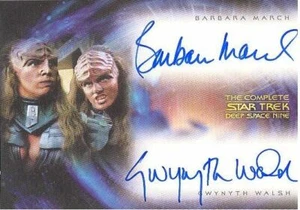 Complete StarTrek Deep Space Nine DA2 Barbara March Gwynyth Walsh Dual Autograph - Picture 1 of 1