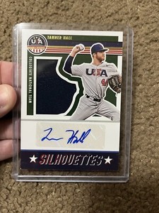 TANNER HALL 2023 PANINI USA STARS AND STRIPES SILHOUETTES PATCH AUTO 037/200