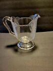 EAPG  Finecut Sheild and Inverted Thumbprint Pattern No.157 Water Pitcher 9"