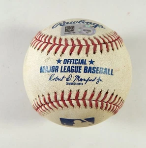 2019 Cincinnati Reds At Pitt Pirates Game Used Baseball Tucker Barnhart Walk 68 - Picture 1 of 4