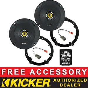 KICKER CSC654 6.5" OEM SPEAKER REPLACEMENT FULL KIT FOR HONDA CIVIC 2006-2015 - Picture 1 of 6