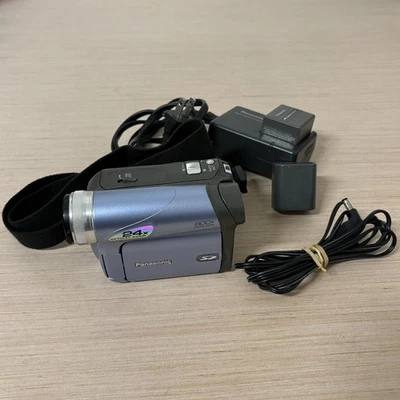 Panasonic PV-GS19 Mini DV Camcorder Blue Charger 2 Batteries Read Description - Image 1 of 4