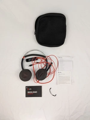 $39 Plantronics Blackwire 5220 Stereo USB Wired Headset Inline Controls Black - Image 1 of 4