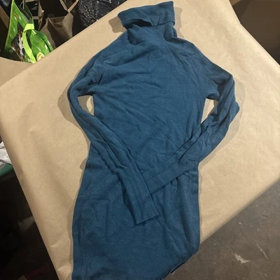 小号蓝色高领毛衣连衣裙女式 Frenchi NORDSTORM  — 第 1/4 张图片