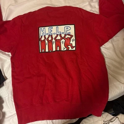 Sudadera Uniqlo Keith Haring Colaboración Logo Bordado Usada Foto 1 de 4