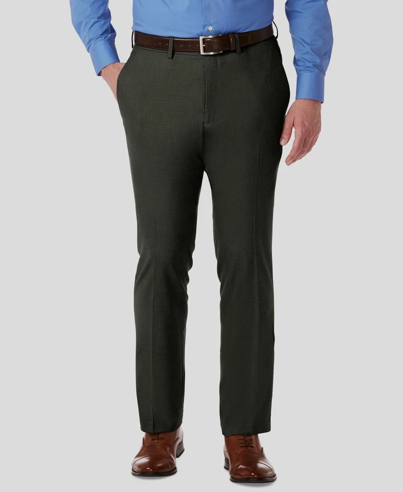 Kenneth Cole Reaction Hombres Gris Calce Ajustado Traje Vestido Pantalones Pantalones 34W 32L Foto 1 de 1