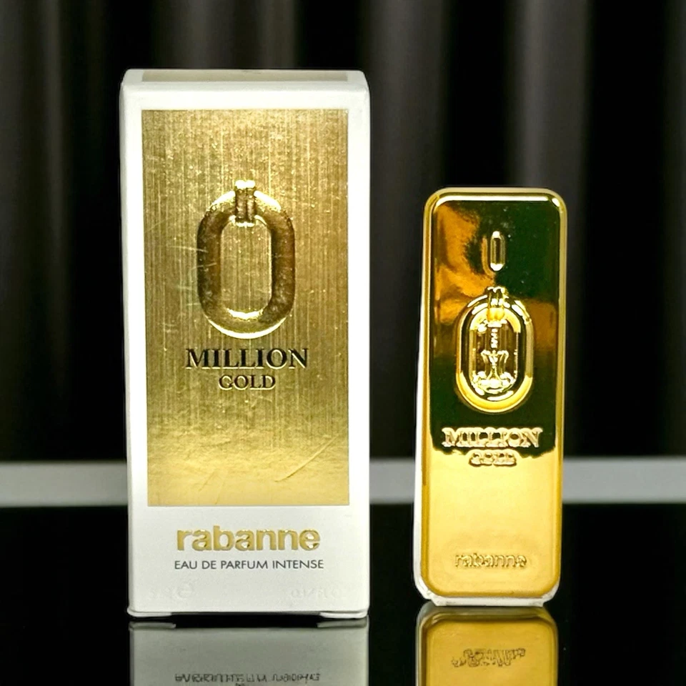 Salpicaduras miniatura para hombre Paco Rabanne 1 millón de oro intenso EDP 0,16 oz / 5 ml Foto 1 de 1