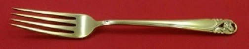 Spring Glory Vermeil By International Sterling Silver Regular Fork 7 1/4" Gold - Image 1 of 1