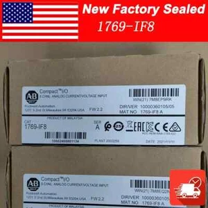 New Factory Sealed Allen-Bradley 1769-IF8 CompactLogix 8 Pt Analog Input Module - Picture 1 of 4